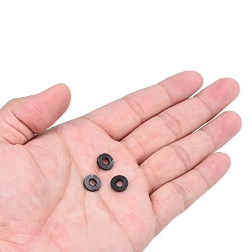 M4 Rubber Flat Washer 8 st 4mm ID 9mm AD Sealing Spacer Sealing Ring voor Waterpijp Waterslang Montage Bolts Zwart 5