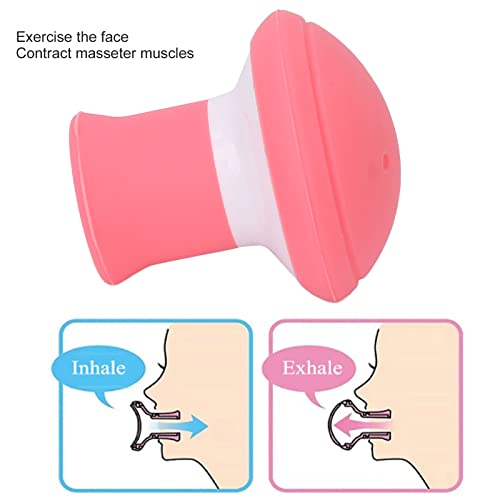 Jaw Trainer en gezicht Slanker, Jaw Line Trainer Dubbele Chin Kleiner Natuurlijke Gezicht Lift Oefening, V Vorm Jaw Line Trainer Chew Fitness Bal Gezichtsslimming Tool voor vrouwen en mannen 3