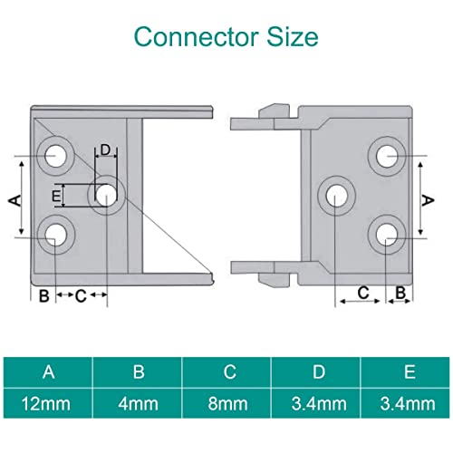 Trekketting Kabeltreklijn 3D-printer 10X20mm R18 Plastic Flexibele slepende kettingdrager Open type voor 3D-printer- en CNC-routermolenmachines met 1 Pair-connectoren, 1M 4