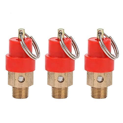 3 st Brass Air Compressor Safety Discharge Valve Pressure Pressure Reduction Valve (G1/8')