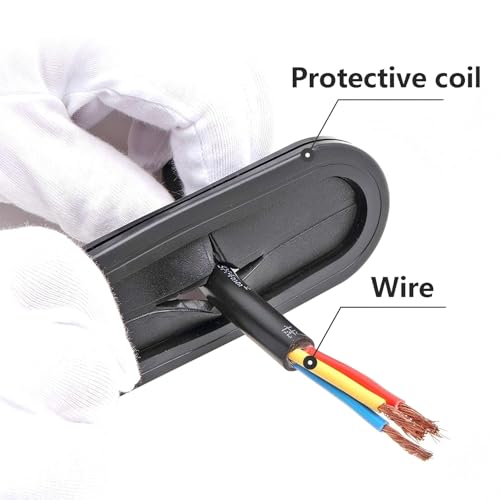 Verpakking van 10 Rubber Grommets, 20x45mm Grommets, Oval Wire Grommets, Double Sided Rubber Hole Plugs voor Draadkabel 5