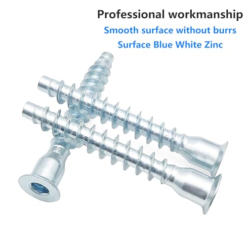 20 stuks bevestigen meubelschroeven, M7 x 30mm bevestigingsschroeven, schroeven hexagon, voor snelle verbindingen en reparaties 3