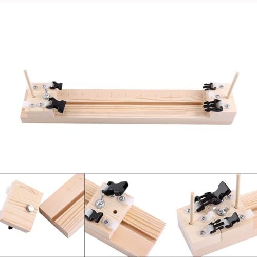 Houtparacord Jig armband polsband Maker DIY Craft Tool voor parachute koord Vlechten Weven met Hanks Gratis Gesp 35cm 4