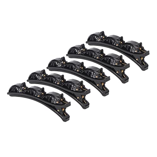5 stuks gevlochten barrettes met 3 kleine clips
