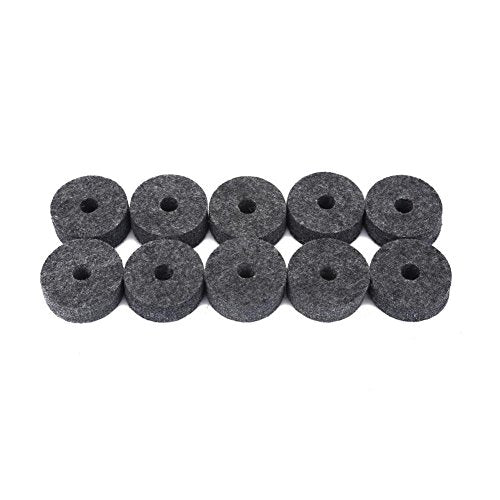 Verpakking van 10 Cymbal Stempels Viltdrum Stempel Accessoires voor Drum (Grey)