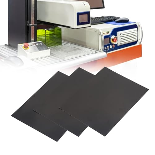 10 Vellen Zwarte Laser Testpapier, Dubbelzijdig Gebruik Dimmer Papier Laser Graveren Markering Papier voor Laser Uitrusting