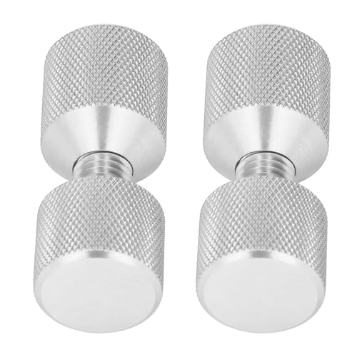 2st Premium Flange Uitlijning Pins, 1 1/8" Geanodiseerd A um Double Hole Pin Set voor 0,5 tot 14" 150LB Flanges (Zilver) 3