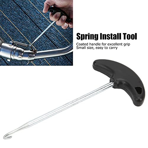 Uitlaatveerhaak, motorfiets Uitlaatpijp Spring Hook, T Vorm Puller Installeerhulpmiddel Universeel voor auto's Motorfietsen Fietsveren Verwijdering Installatie Aanpassing 5