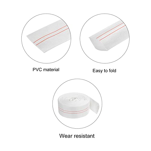 Lichtgewicht Backwash slang been Flat versterkt ontlading PVC slang 40mm ID 25ft 0,8MPa Voor Zwembad 3