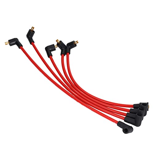 5st 8mm Bouging Wire, Red Silicone Ignition Leaders HT Leads Spark Plug Plug Kabels voor MGB 1800cc Modellen