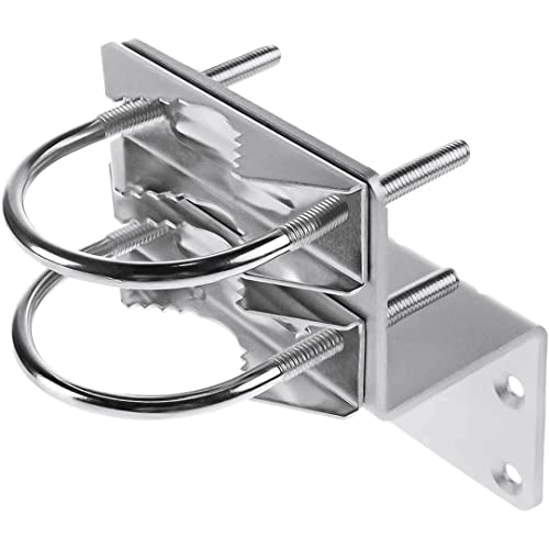 Zee Buitenwand gemonteerde antenne klem montage beugel dubbele U-vormige hoepel pijp klem accessoires, antenne paal U-vormige buis klem 3