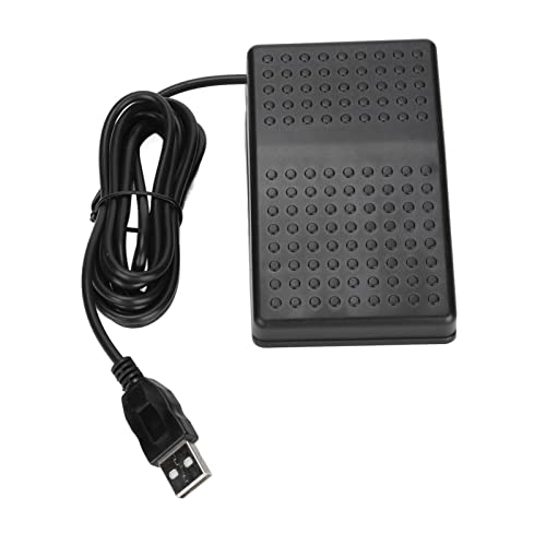 USB voetschakelaar Pedaal met hoge gevoeligheid, multifunctionele PC voetpedaal met 2M Kabel voor Gaming, Transcripting, Push-to-Talk en meer