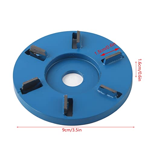 Stump Verwijderaar Hoek Grinder hout snijden schijf 6 tanden kettingzaag Mill Cutter Houtbewerking mes gereedschap hout Turbo Carving Disc Hout slijpen schijf slijpen Wiel (vlakblad) 5