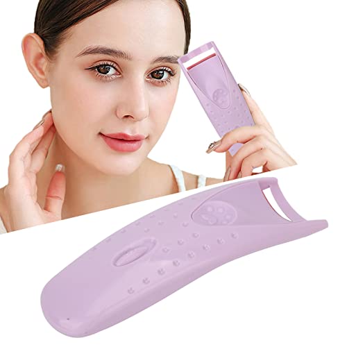 Verwarmde wimper curler pluggen wimper gereedschap Verwarmde wimper curler silicone type C navulen elektrische wimper curler lange levensduur voor meisjes roze (Paars) 4