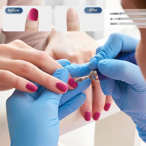 10 st. Nail Drill Bits Set, Cuticle Verwijderaar Boor Bits Electric Nail Drill Bit Kit 3/32" Carbide Nail Drill Bit Professional Drilldiamant Nagelborst Bits Set Manicure Grinding Head Tool 5