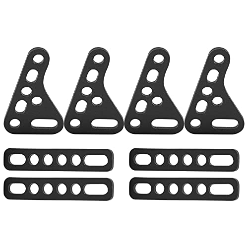 RC Shock Absorber Houder, Aluminium, RC Auto Shock Absorber Houder voor bijna Alle 1/8 1/10 1/12 1/16 Remote Controlled Car voor Scx10, Trx4 / Trx6, D90 90046 90047, Wltoys(zwart) 5