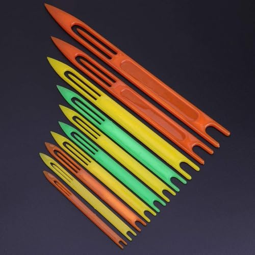 10 Piece Vissen Net Naald Reparatie Kit in diverse maten - Plastic naalden voor het repareren en weven van visnetlijnen, duurzaam en gemakkelijk te gebruiken