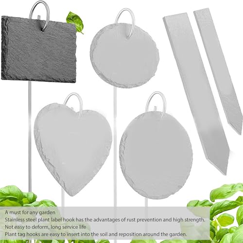 Tuin Plankenbord Haak, Plantenlabel houder, 30 stuks Plantenlabel Haakhouder Roestvrij stalen Tuin Markers Stake Plantenbord voor Bloem Pot Bonsai 200m m 4