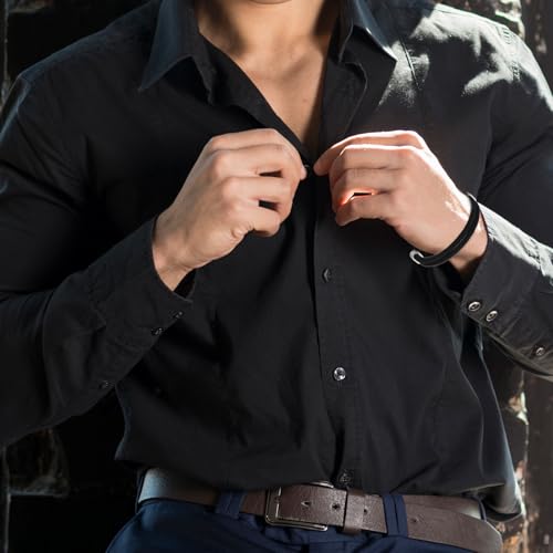 Zeiltouw armband voor mannen, verstelbare armband, zwarte nautische gevlochten Nylon, surfer armband voor surfers, dagelijks gebruik, buiten, vrije tijd, voor mannen en vrouwen (15 - 30 cm) 5