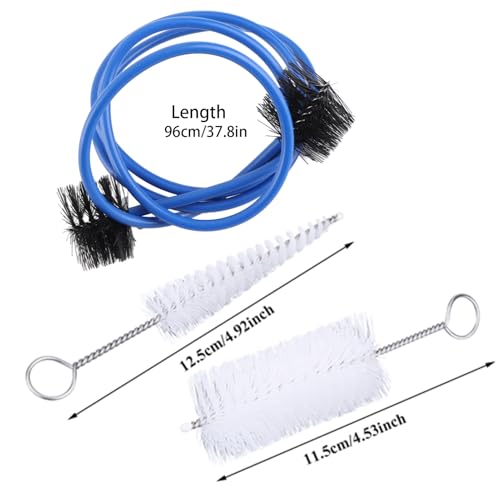 Trompet Care Kit, Trumpet Cleaning Brush Set, Trompet Eigenaar Care Accessoires met metalen handvat, lichtgewicht en draagbare 5