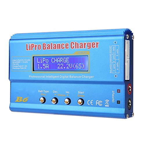 B6 80W digitale LCD Balance Charger Lozing Parallel Lader voor LLiPo NiMH RC Batterij (EUPlug)
