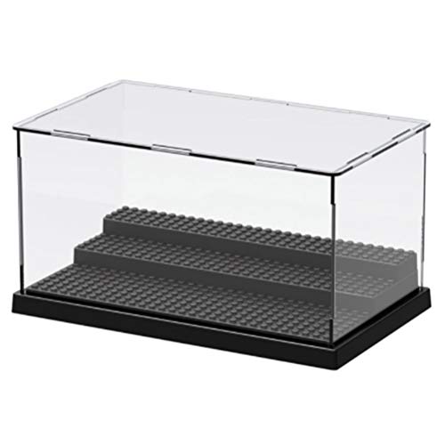 1st 3 stappen showcase / doos, acryl plastic vitrine (10 x 5,7 x 5,3 inch) showcase basis voor baksteen blok minifiguren
