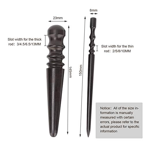 2st lederen houten rand ambachtelijke Slicker Multi-Size Burnisher leder gepolijste stangen Rand ambachtelijk DIY handwerk gereedschap Burnisher Slicker Tool