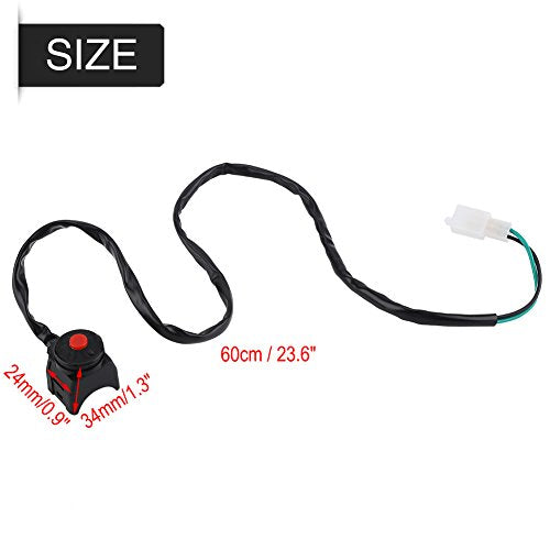 Switch 7/8" 12V Motorfiets handgreep Switch Motorfiets handgreep Start/stop Switch Multifunctionele hoorns Koplampen 22mm Killswitch voor ATV-vervanging Accessoires voor scoo auto