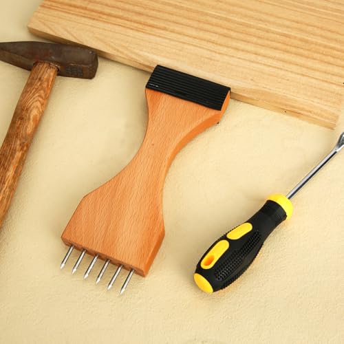 Swan Collar Stretcher Meubels Stoffering Tools, Lever Design Houten steel stretcher trekgereedschappen met antislip Grip Sharp Steel Pegs voor Tapijt Canvas en Meubilair Reparatie 3