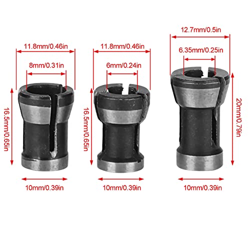 3 stuks Chuck Adapters Houtbewerking Cutter Chuck Head 3