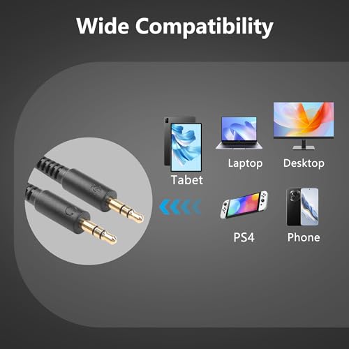 QD Gold Plated Headphone Kabel tot 3,5mm Snel Kabel dubbel loslaten 3.5mm Plug in geluidskaart op computer PC Gold Plated Headphone Kabel - 10 FT 4