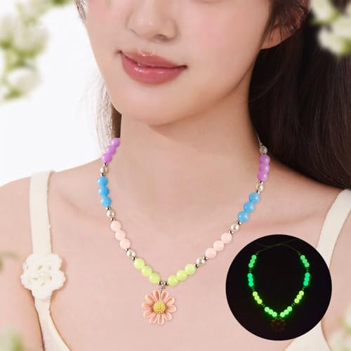 702 st. Glow in de donkere ronde kralen kleurrijke lichtgevende kraal Gumball Acryl Spacer 6/8/10mm kralen Bulk voor ketting oorbellen DIY sieraden armband ornament sleutelhanger