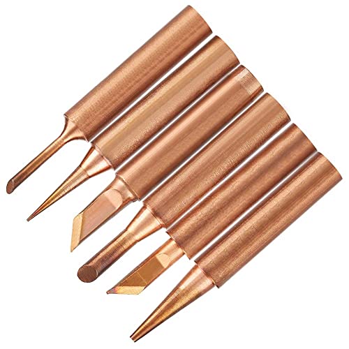 6 st Koper Soldeerijzer Tips K SK 1C 3C B I Soldeerijzer Tips Vervanging voor 936 Soldeerstations