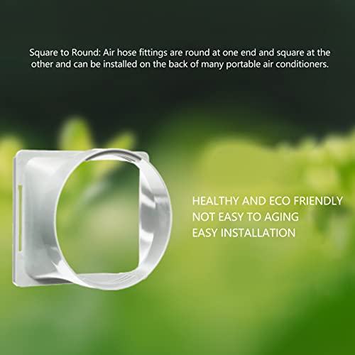 Airconditioning Uitlaatslang montage, Low Wind Noise Universal Wire Design ABS om Draagbare Uitlaatfront te ronden, Airconditioning Uitlaatslang koppeling 3