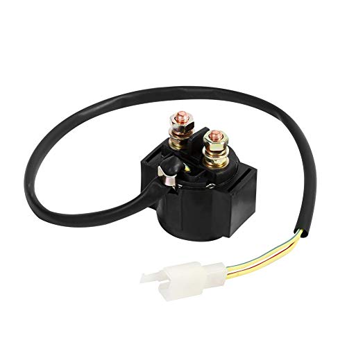 Starter Relay 12V Quad Rex Rs 450, Starter Relay Quad Aeon, Solenoid Switch Relay, 12V Starter Relay Solenoid voor Chinese Scooter Atv 50Cc 125Cc 150Cc 250Cc Zwart 3