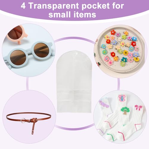 Kledingzak meisjes Grote Zichtbare Capaciteit Witte Venster Kleding Bag ademende stofdichte kleren Covers voor rokken Baljurken 5