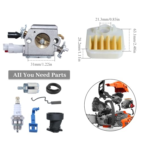 Carburator Air Fuel Filter Line Intake Manifold Fit Husqvarna 340 345 346 XP 350 351 353 Chainsaw #503283208 Throttle Choke Rod