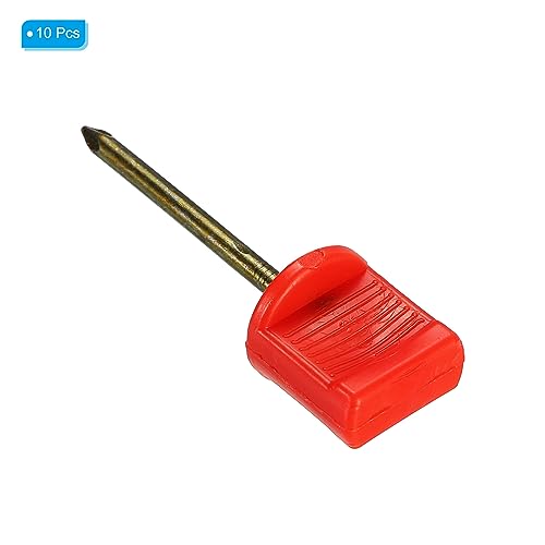 10 st Arch Lens Pins, Mangaan Steel Alloy Nails Goal Pin gecorrigeerd voor het vasthouden van Target Paper Face Red 3