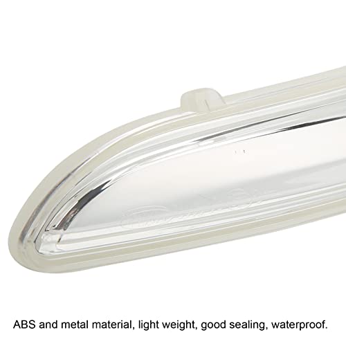 Indicator Lens Outside Mirror, Clear Side Mirror, Indicator Cover Replacement, Compatibel met Peugeot 208 2012-2017 (Rechts 1823808) 4