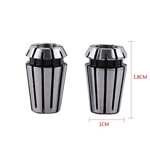 ER11 Collet Set, Spring Collet Chuck Set, 13st 1-7mm + 2st 1/8," 1/4," voor CNC Gravure Machine & Grinding Hulpmiddelen 3