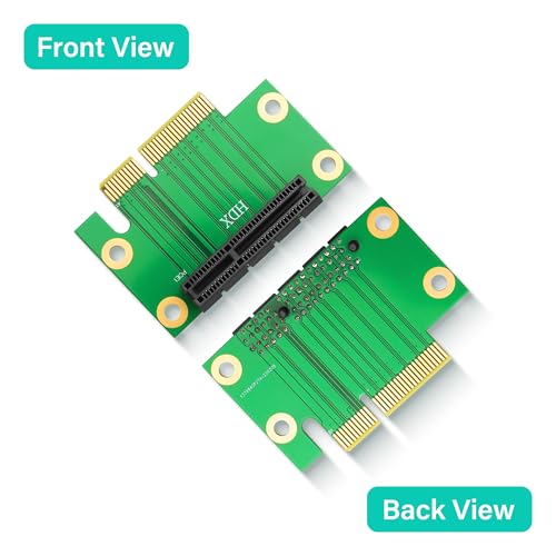 PCI-Express 4X Riser Card 90-Degree Adapter PCIE X4 Extender Extension Card voor 1U, kleine computer en server behuizing (HDX) 4