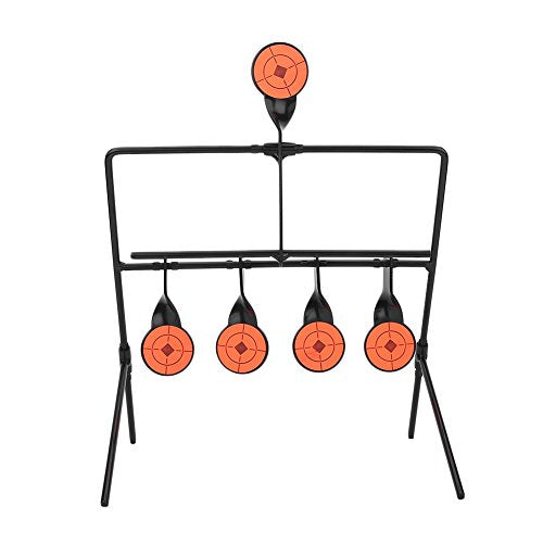 Spinning Shooting Target, Metal Turning Goals voor Air Rifle schieten met hoge zichtbaarheid Stickers 5 Target set voor binnen en buiten training