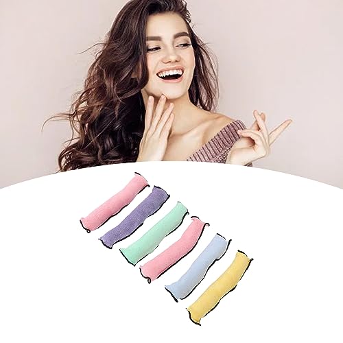 Heatless Hair Curler, 6 stuks draagbare spons Haarrollen Lichtgewicht Geen hitte Curlers voor vrouwen Meisjes Heatless Curls voor alle haartypes 3