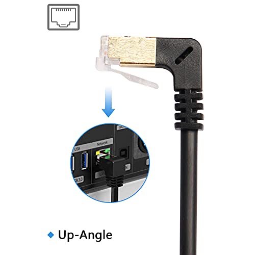 RJ45 Cat8 Ethernetkabel, Cat8, High Speed Network Cable, Plug to Plug, 40 Gbit/s, 2000 MHz, SFTP Patch Kabel voor Routers, Modems, Servers etc 3