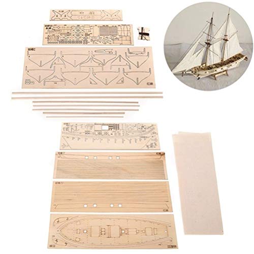 Houten zeilboot Model,Wooden Ship Kit, DIY Vaartuigmodel Kit, Scheepsbouw Kit, Zeilen Vaartuig, Modelbouw Kit, Hout Scheepsbouw Kit, vlagschip Speelgoed
