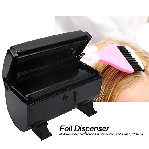 Highlight Foil Dispenser, Highlighting Foil Dispenser, Vouw Kapper Foil Dispenser, Haarverkleuring Highlight Foils snijgereedschappen Haar Salon Supplies, Zwart 5
