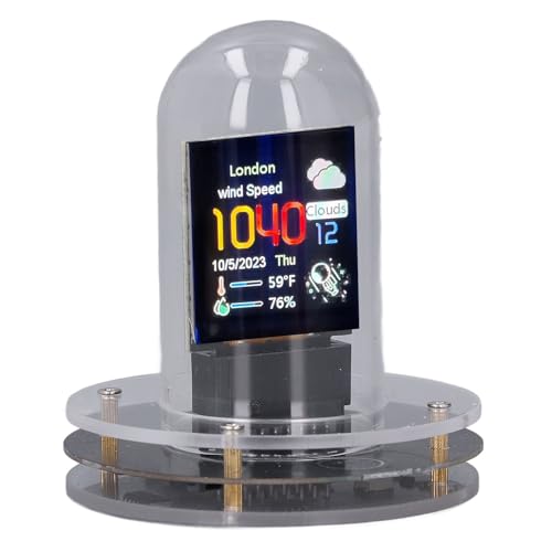 Ips Wifi Nixie Tube Op uur 12 24 Uur Display Digitale horloge voor slaapkamerkwarts glas