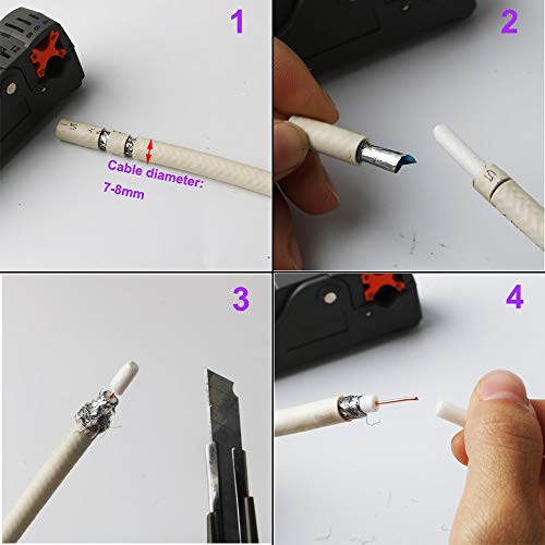 26 st Coaxiale Kabeladapter Set - 90° Hoek F-Connector, Socket koppeling voor Coaxiale Systemen (5 verschillende plugs) 3