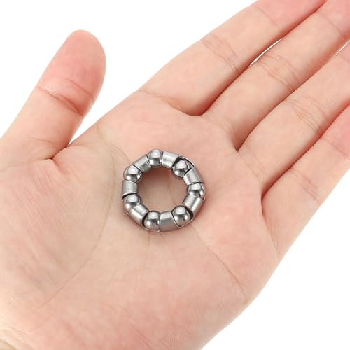 Kogellagers voor fietsbeugel 15/64 Inch x 7 Ballen, 4 stuks Stainless Steel Fietslagers, Onderdelen, Achterasaccessoires, Zilver 4