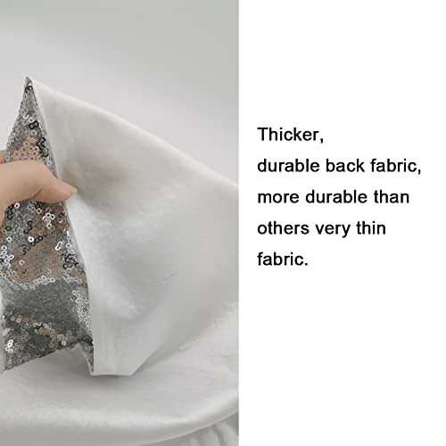 Kussenhoes 40 x 40 cm Sequins Silver Grey Sofa Kussen Hoes voor Home Cafe Decoratie Pack van 2 3